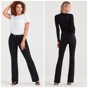 7 For All Mankind Black Bootcut Jeans 29” inseam